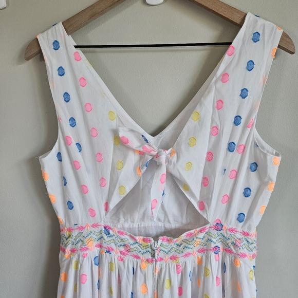 Lilly Pulitzer White Charleen Polka Dot Sleeveless Maxi Dress - Picture 10 of 16